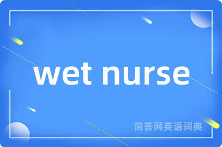 wet nurse是什么意思,wet nurse的中文翻译 wet nurse