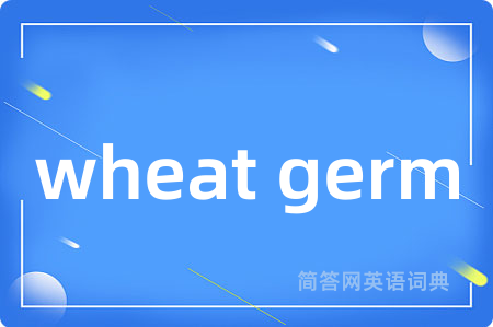 wheat germ是什么意思,wheat germ的中文翻译 wheat germ