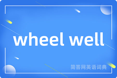wheel well是什么意思,wheel well的中文翻译 wheel well