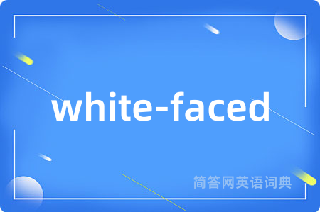 white-faced