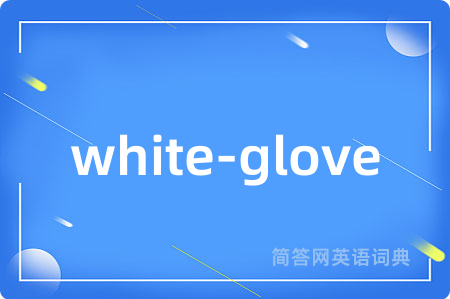 white-glove是什么意思,white-glove的中文翻译 white-glove