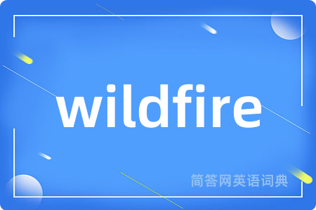 wildfire是什么意思,wildfire的中文翻译 wildfire