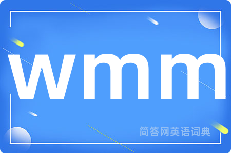 wmm是什么意思,wmm的中文翻译 wmm