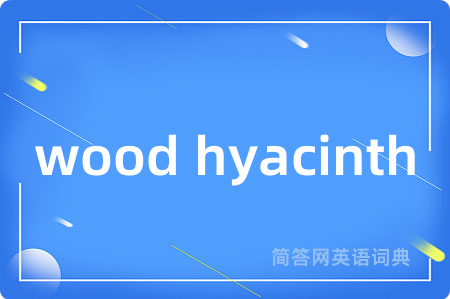 wood hyacinth