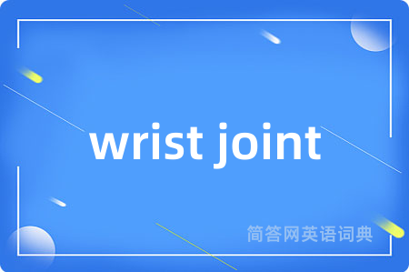 wrist joint是什么意思,wrist joint的中文翻译 wrist joint