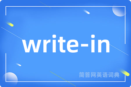 write-in