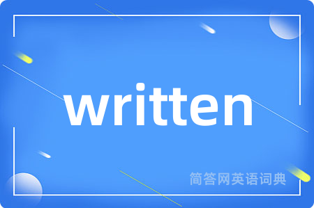 written