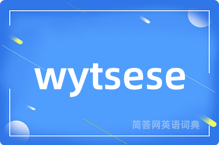 wytsese是什么意思,wytsese的中文翻译 wytsese