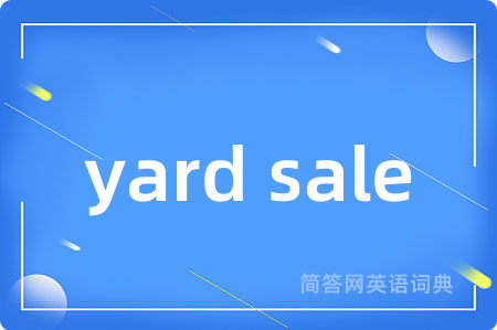 yard sale