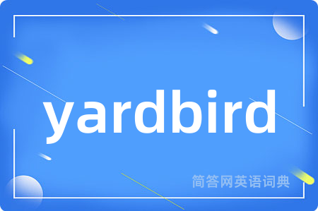 yardbird是什么意思,yardbird的中文翻译 yardbird