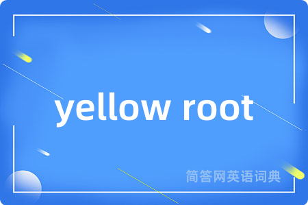 yellow root